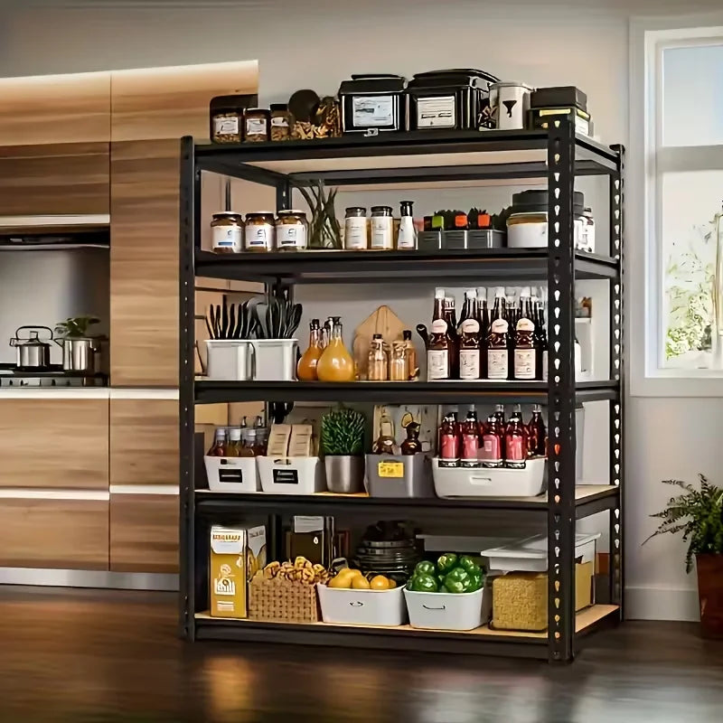 60/72 Inch Heavy-duty Metal Storage Rack Capacity Of 2000 Pounds Per Layer, Adjustable