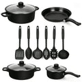 Nonstick Cookware Set,  with Lids, and Utensils