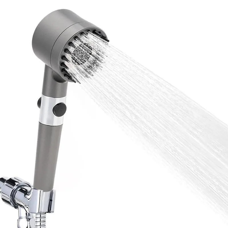 High Pressure Filtered Shower Head  Handheld 3 Spray Modes 1.5M Hose Anti Clog Nozzles