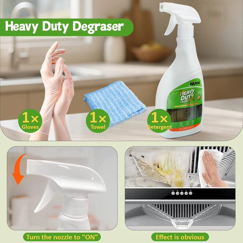 Kitchen Hood  Degreaser Spray for Stove Oven Range  Cooktop Removes Oil Stains Fast