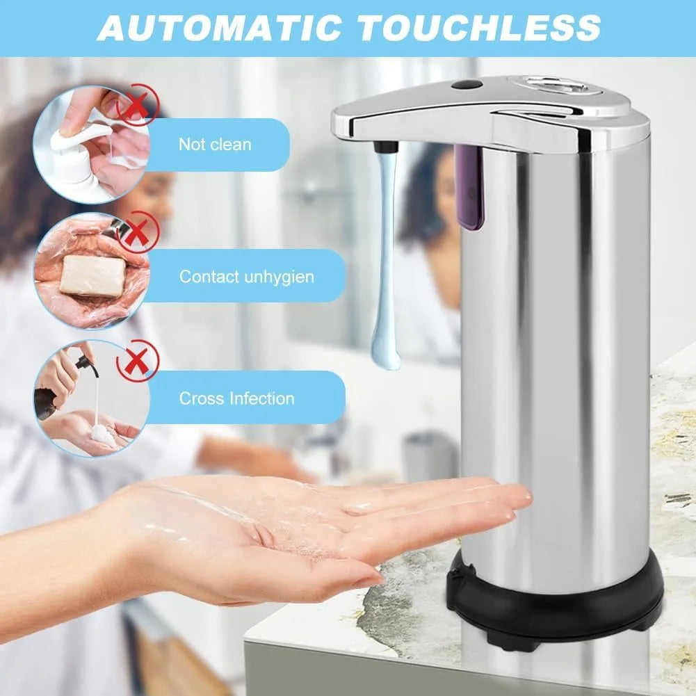 Touchless Automatic Soap Dispenser With Infrared Sensor Large Capacity