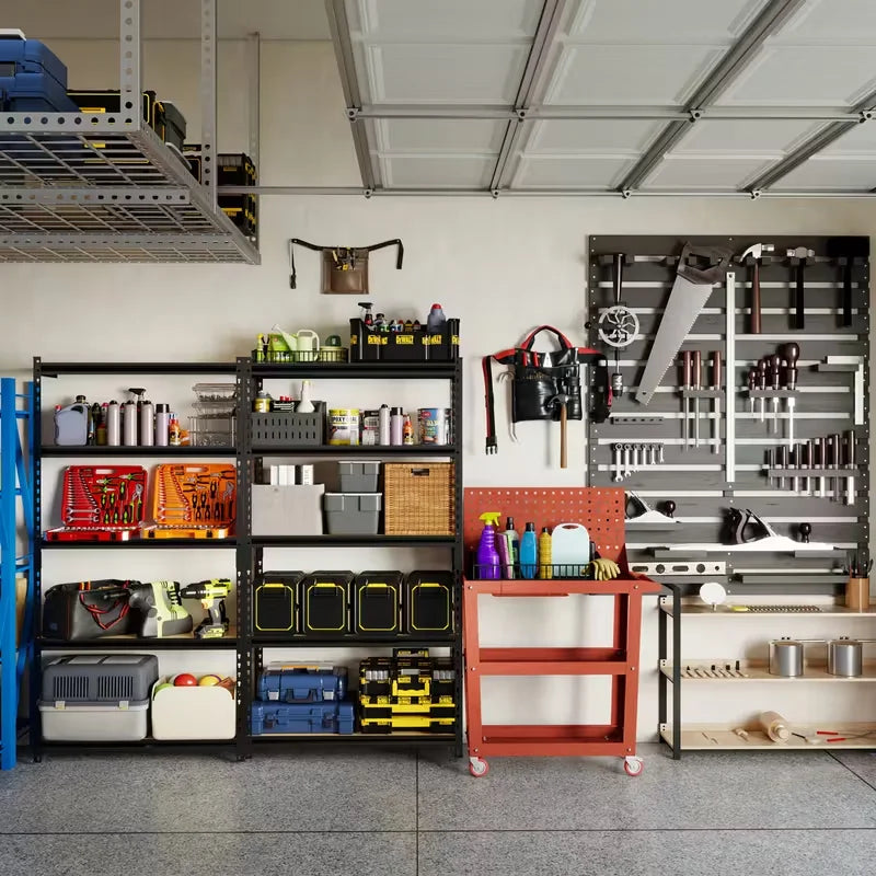 60/72 Inch Heavy-duty Metal Storage Rack Capacity Of 2000 Pounds Per Layer, Adjustable
