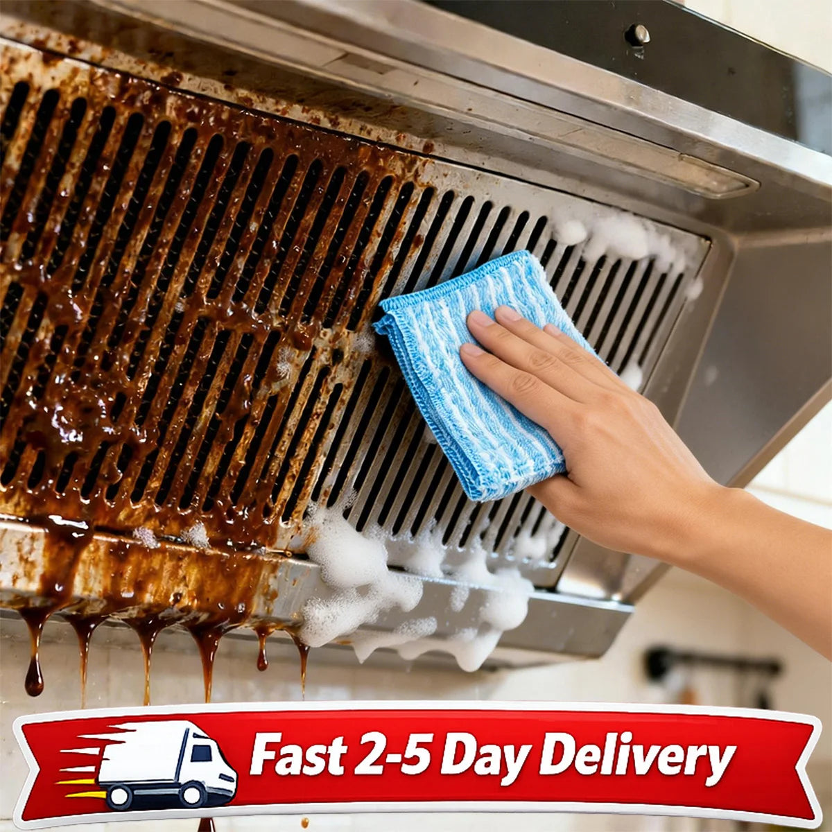 Kitchen Hood  Degreaser Spray for Stove Oven Range  Cooktop Removes Oil Stains Fast