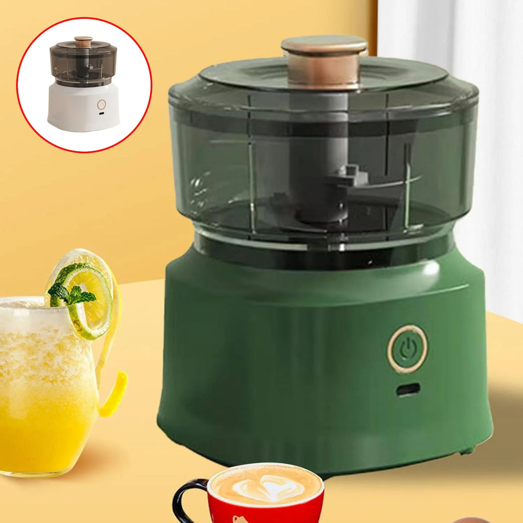 Electric Mini Food Chopper USB Rechargeable Garlic Onion Meat Grinder 350ML Portable