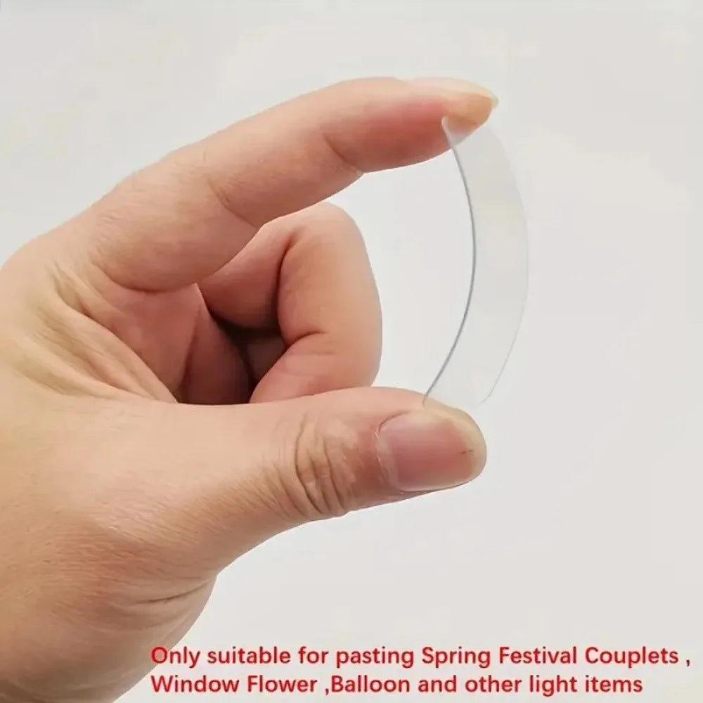 2 Boxes/120 Pieces of Transparent Double-sided Reusable Tape,  Without Residue,