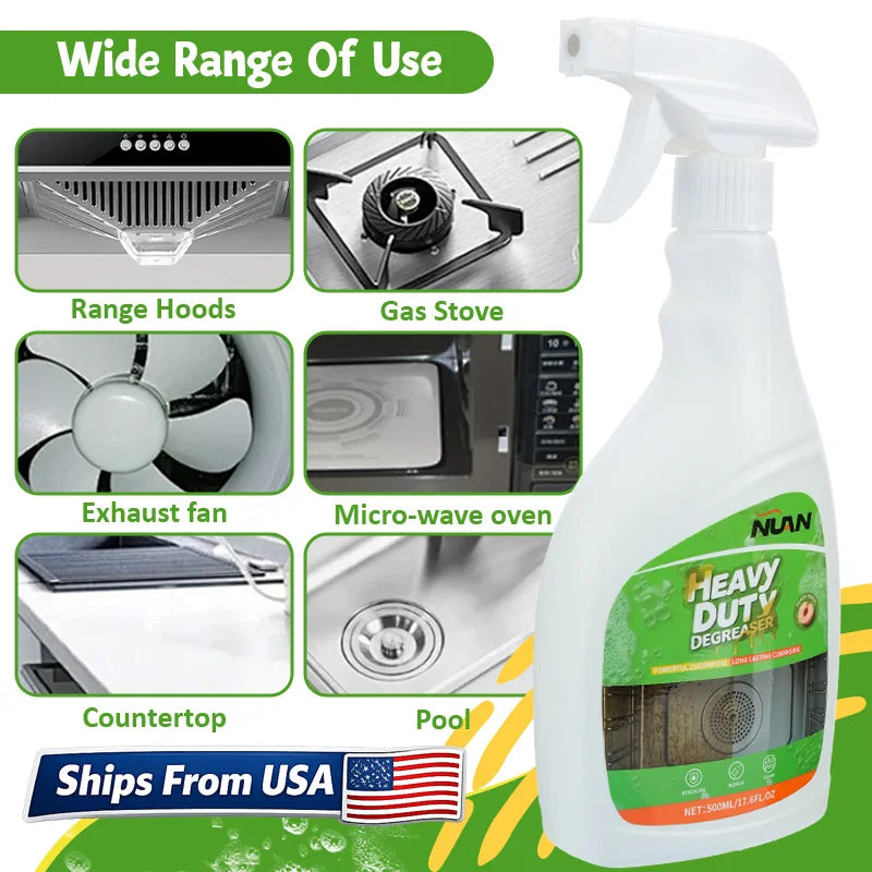 Kitchen Hood  Degreaser Spray for Stove Oven Range  Cooktop Removes Oil Stains Fast