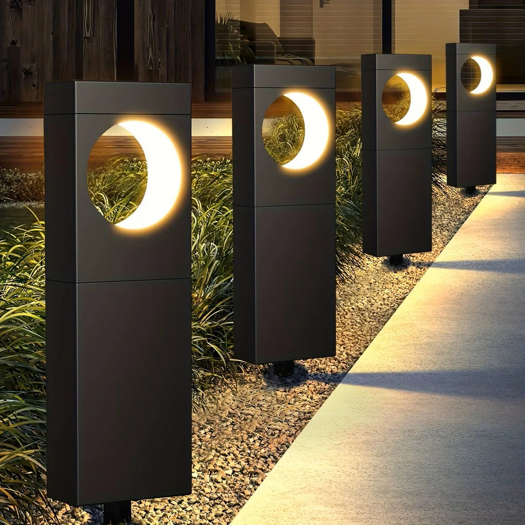 Solar Pathway Outdoor waterproof  Lights Bright Moon Auto On/Off