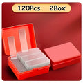2 Boxes/120 Pieces of Transparent Double-sided Reusable Tape,  Without Residue,