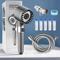 High Pressure Filtered Shower Head  Handheld 3 Spray Modes 1.5M Hose Anti Clog Nozzles