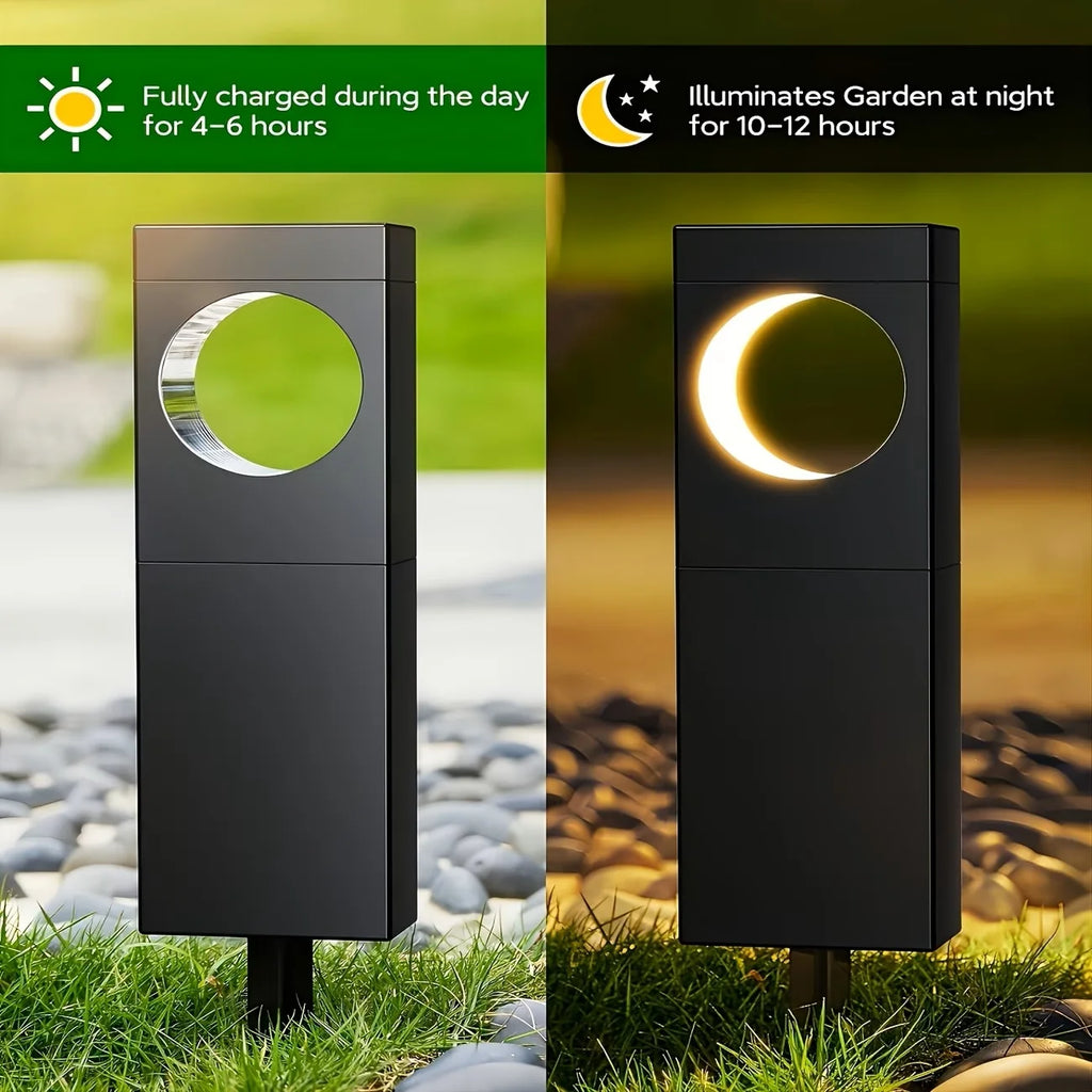 Solar Pathway Outdoor waterproof  Lights Bright Moon Auto On/Off