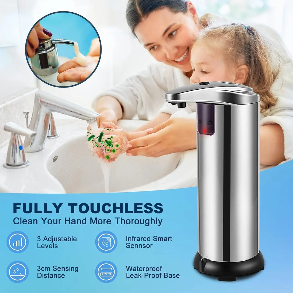 Touchless Automatic Soap Dispenser With Infrared Sensor Large Capacity