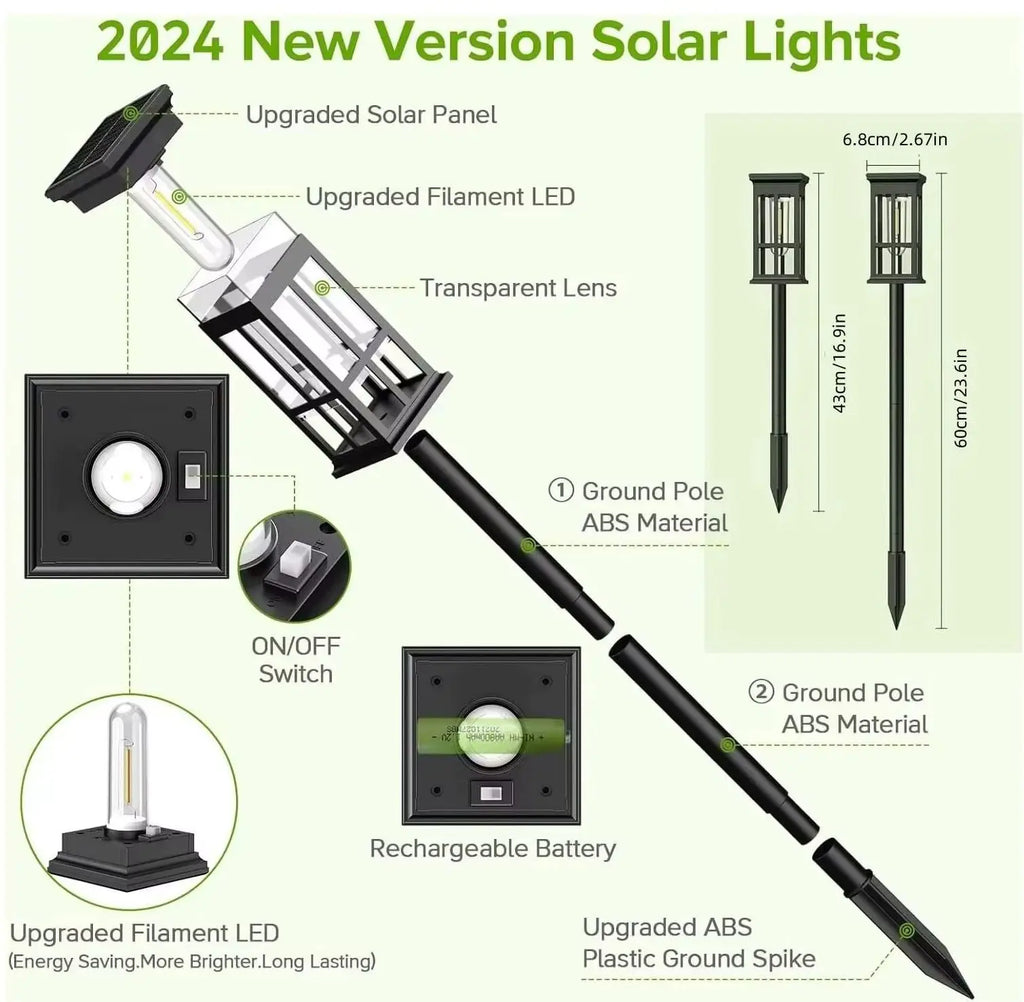 Solar Pathway Light Outdoor  Lamp Waterproof Landscape