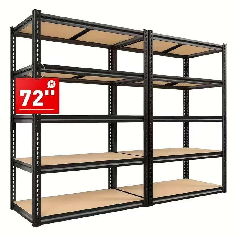 60/72 Inch two-piece set Heavy-duty Metal Storage Rack,