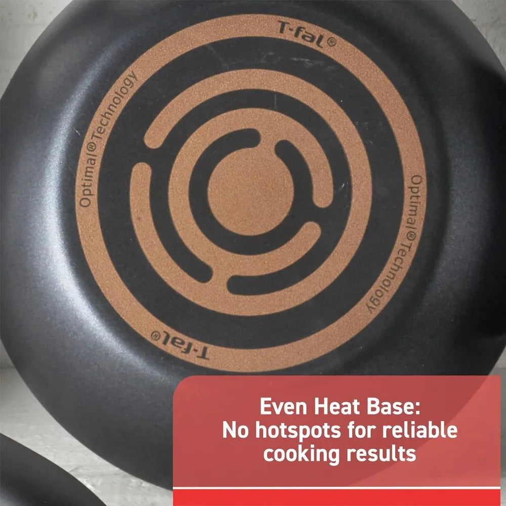 12-Piece Nonstick Cookware Set, Oven & Broiler Safe 360F, with Fry Pan