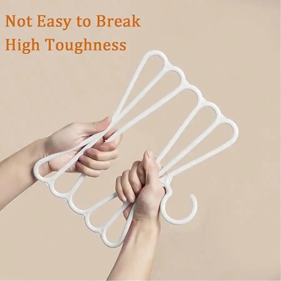 5/10pcs Space Saving Clothes Multi-Layer Non-Slip Clothes Hanger for Closet Organization