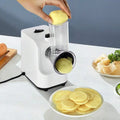 Electric Cheese Grater &Salad  Maker With 5 Attachments , Vegetable Slicer, Shredder & Chopper