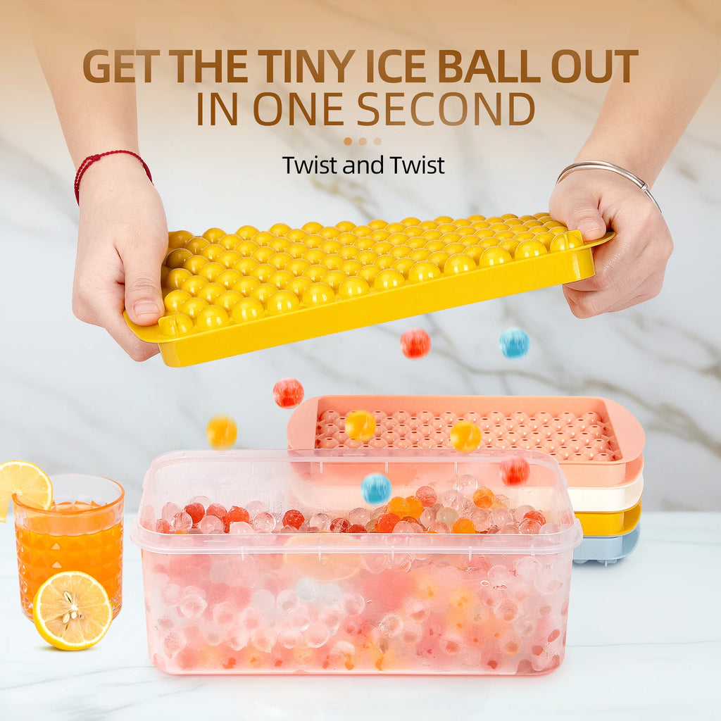 Mini Round Ball Ice Cube Tray 104 Holes