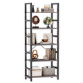 5 Tiers Wooden Storage  Display Bookshelf with Adjustable Graduated Shelves