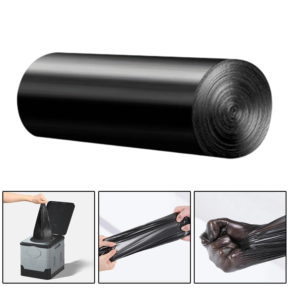 1 Roll 12pcs Camping Toilet Garbage Bag Disposable