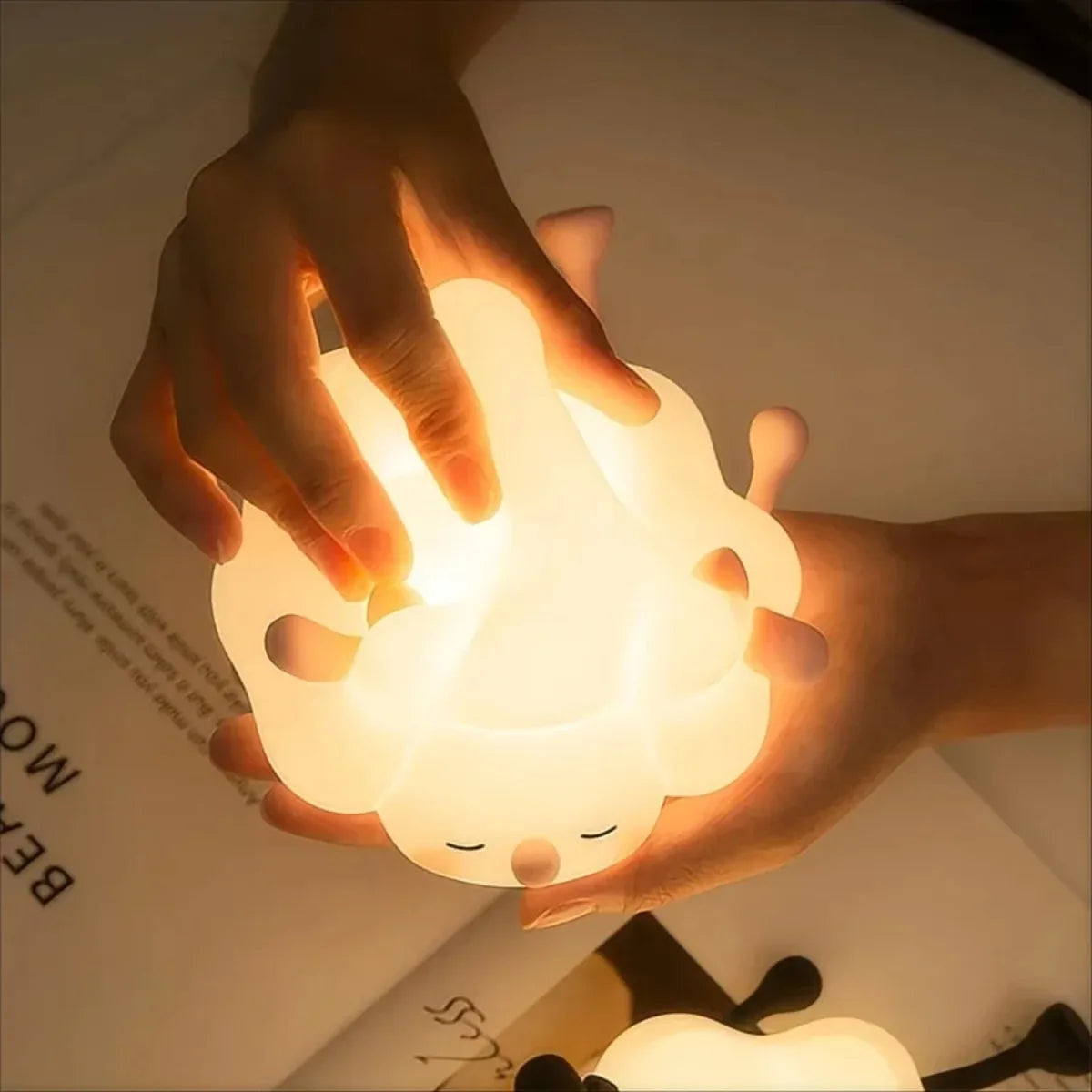 Cute Animal LED Night Light Rechargeable Dimmable Silicone  Lamp for kids