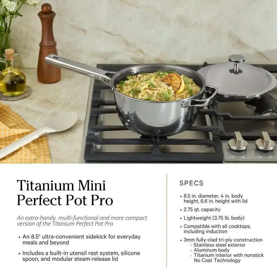 Titanium Pro Cookware Set 10 Piece Non  Toxic, No Coating