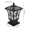 Outdoor Solar Post Light, Pillar Light, Remote Control Garden Light IP44 Water-repellent