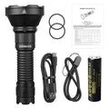 Tactical Flashlight Type-C Rechargeable Portable Powerful  Camping EDC Flashlight