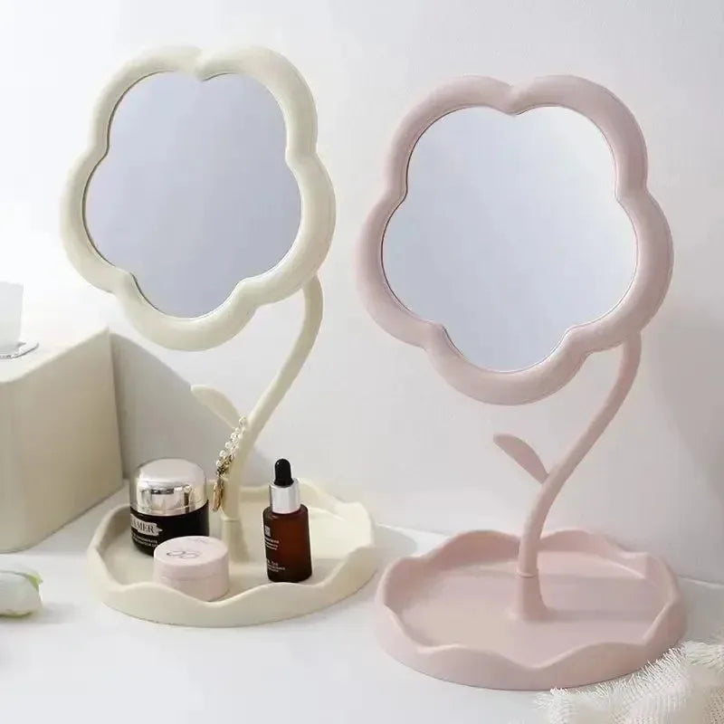 Makeup Dressing Mirror, Floral Pattern,