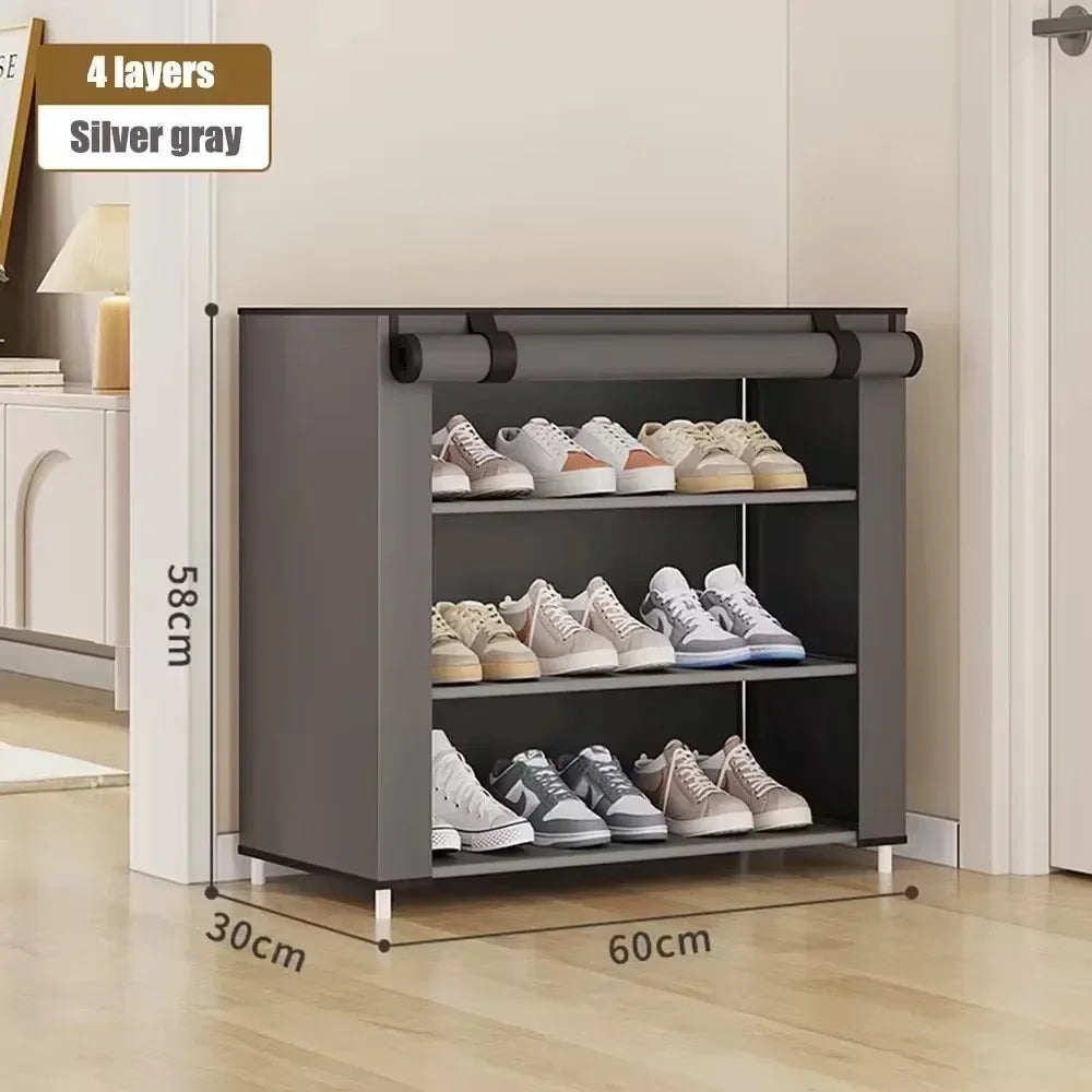 Shoes Organizer Rack Multilayer Dustproof  Storage Space-saving