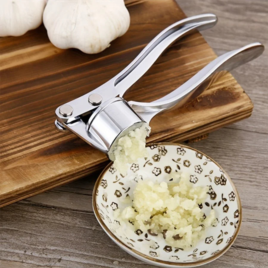 Heavy Duty Garlic Press & Multi-Tool. 18cm, Aluminum,