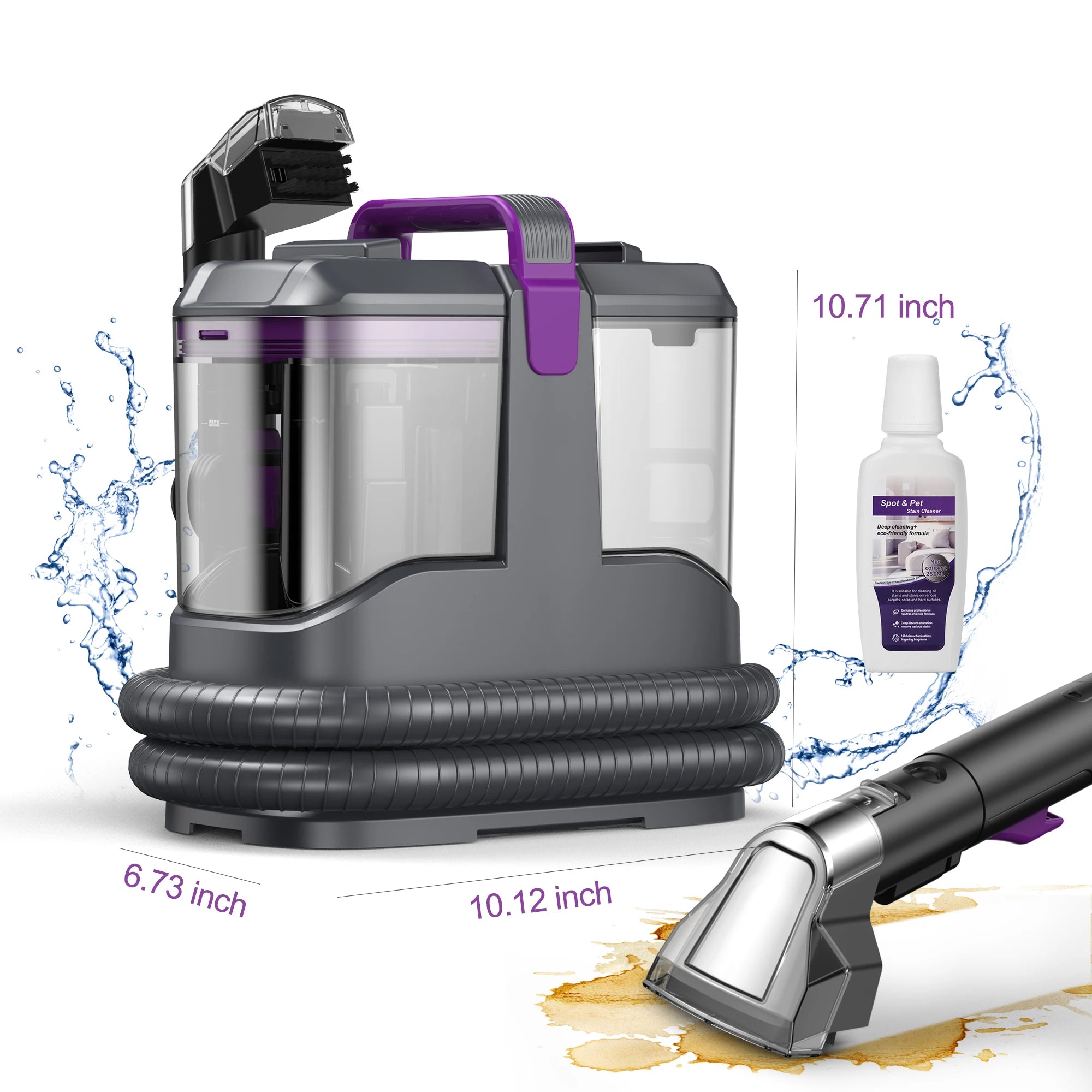 Portable Carpet & Upholstery Spot  Cleaner Machine 13.5ft Corded for Carpet, Sofa, Car Seat