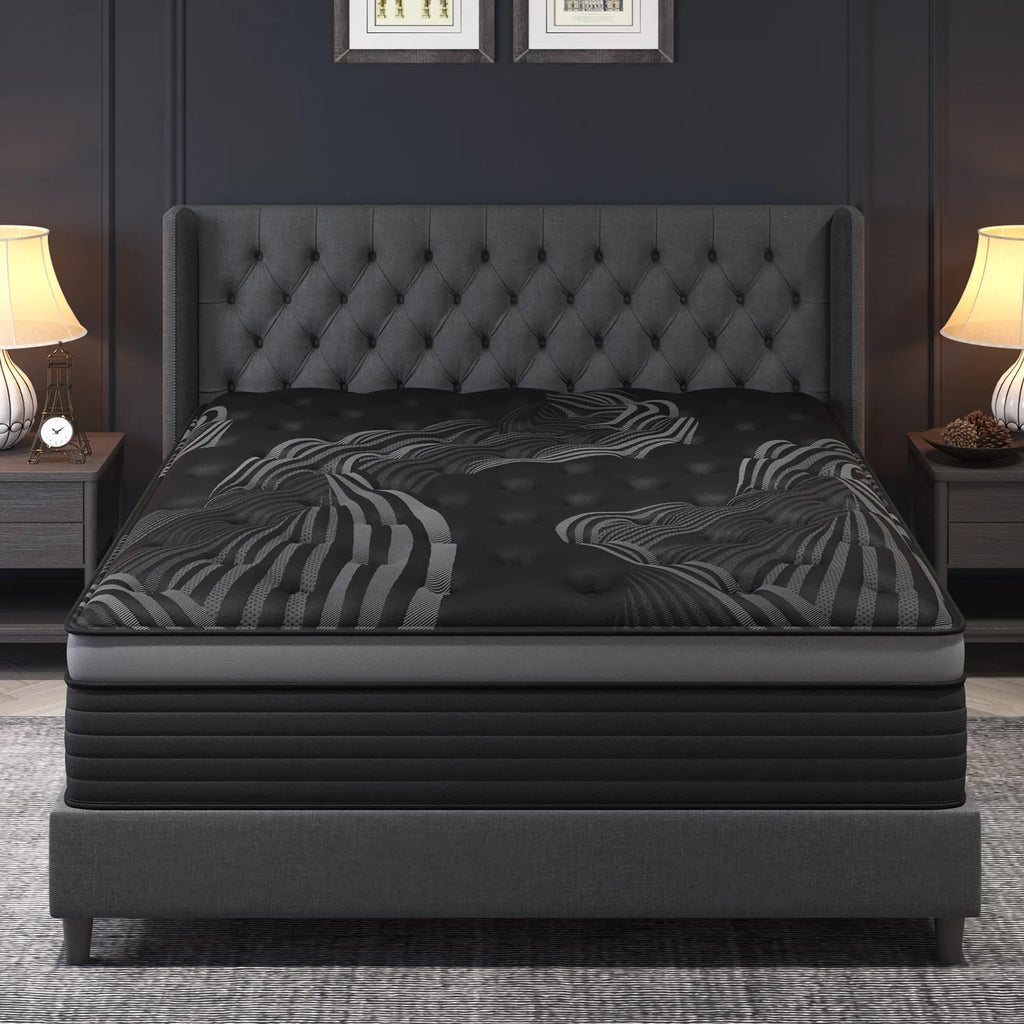 12"14" Gel Memory Foam Hybrid Pocket Spring Mattress, Medium Firm, Motion Isolating,  Twin/Full/ Queen /King  Mattress In A Box,