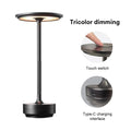 LED Desktop Lamp USB Touch Dimming Metal Recharge Night Light