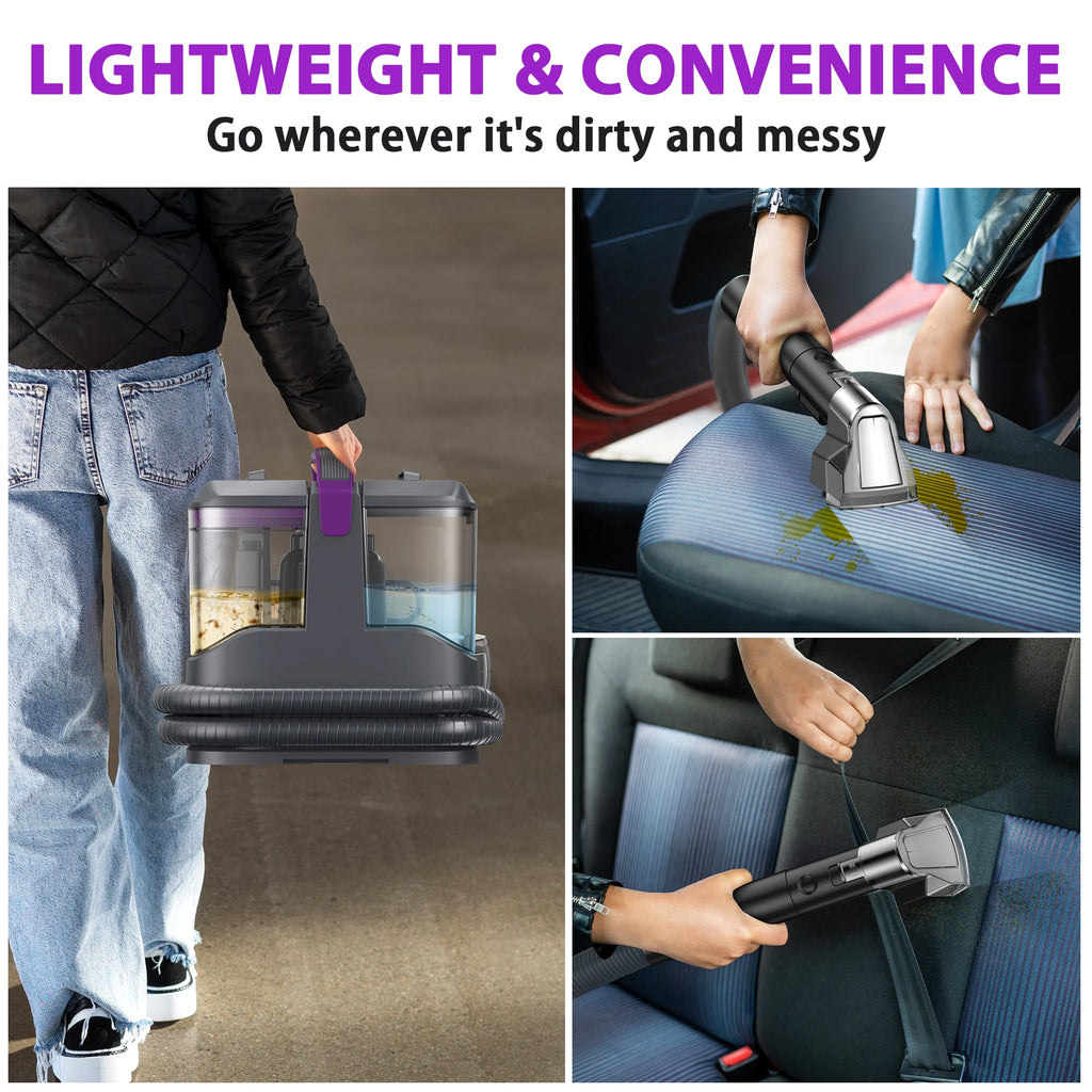Portable Carpet & Upholstery Spot  Cleaner Machine 13.5ft Corded for Carpet, Sofa, Car Seat
