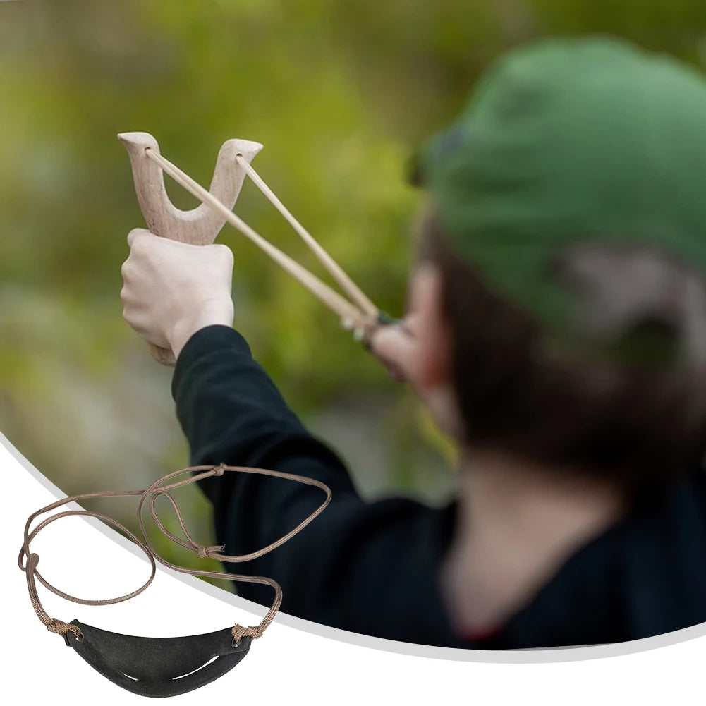 Handmade Leather Shepherd Sling Old-Fashioned Slingshot