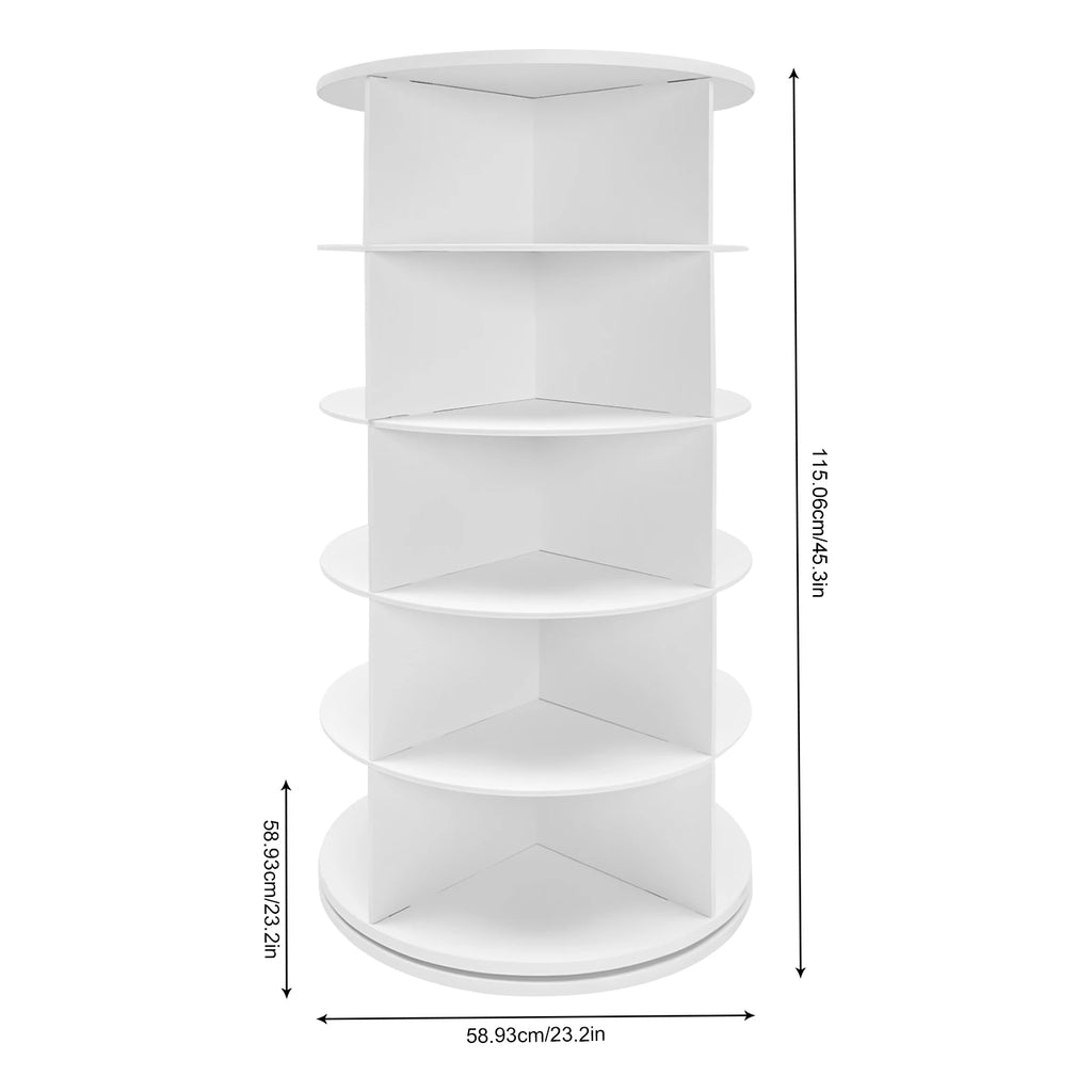  5 Tier 360 Rotating Shoe Rack Tower Holds 20 pairs of Shoes for Bedroom, Entryway, & Closets