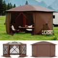 13FT  sided pop up canopy tent with mosquito netting & removeable roof