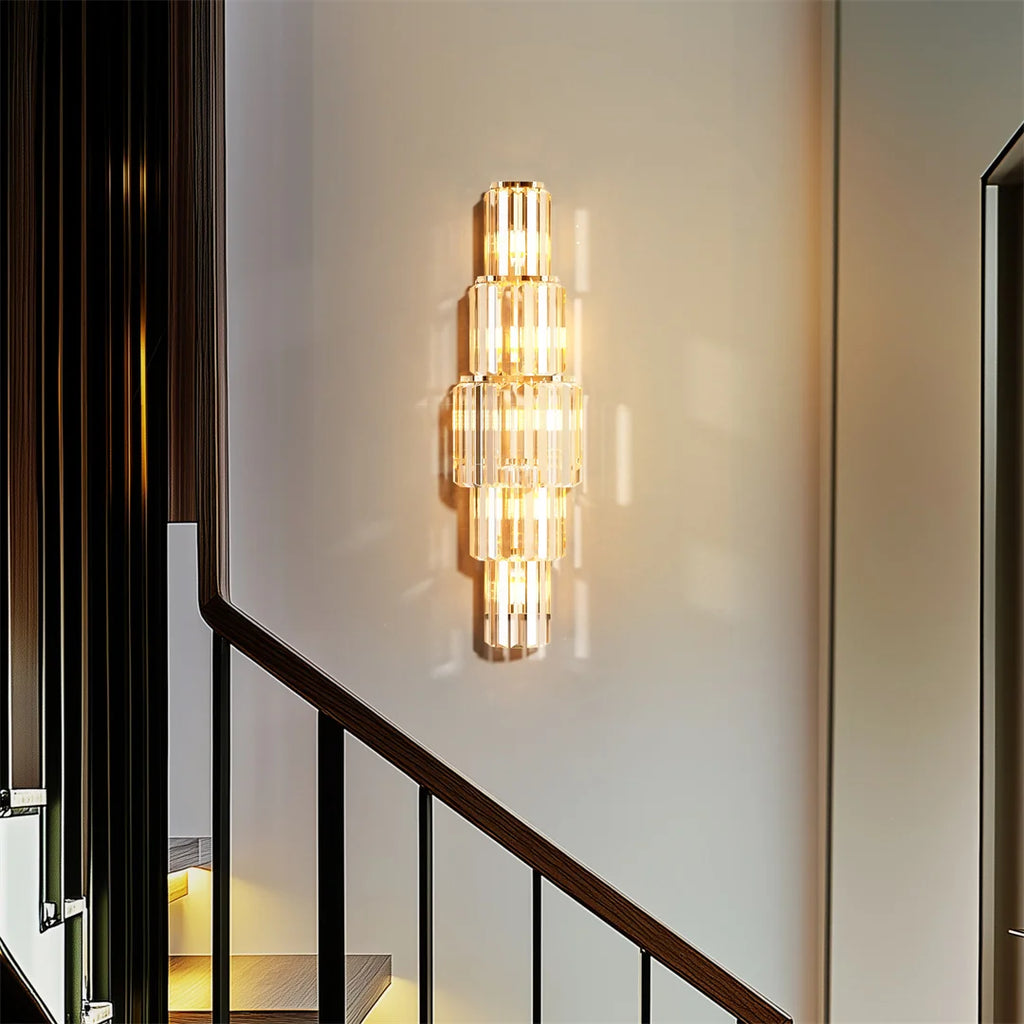 Modern Crystal Wall Sconce  Crystal Wall Lamps with E14 Led Bulbs
