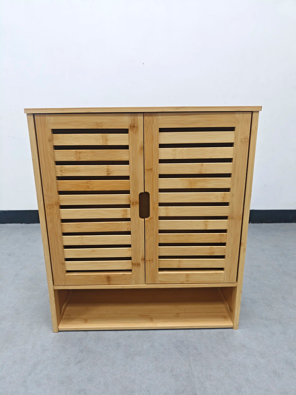 Wall Mounted Bamboo Bathroom Medicine  Cabinet Storage Shelf Cupboard Organizer Rack