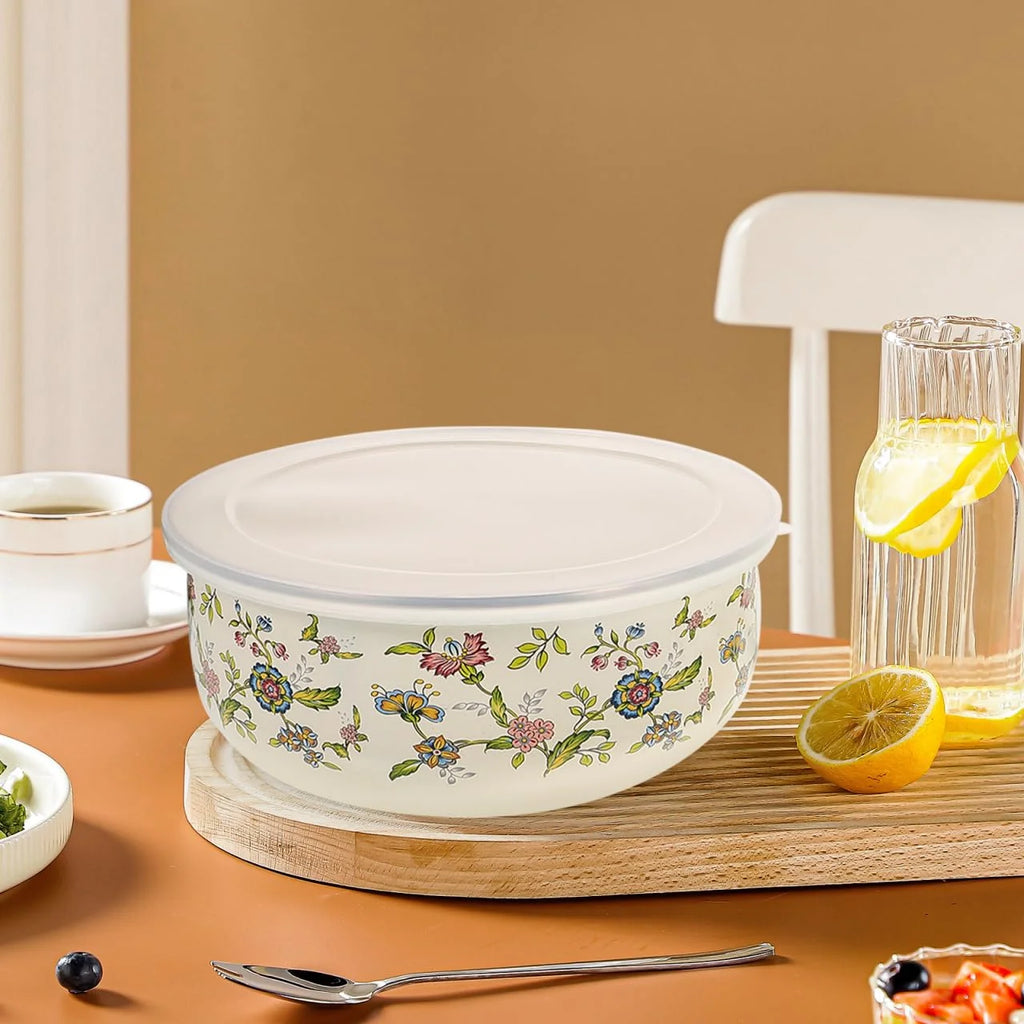 5PCS  Steel Mixing Bowls with Lids,