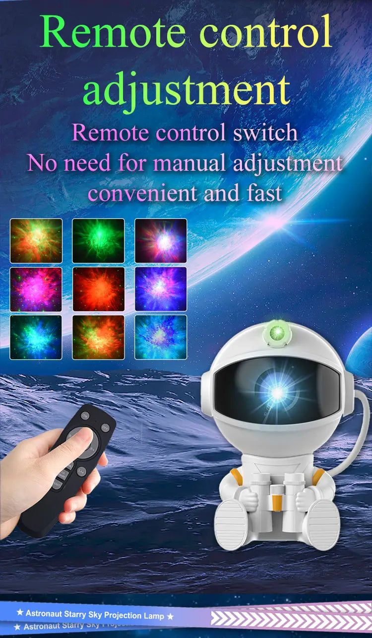 Astronaut Projector Galaxy Starry Night Lights LED Nebula Lamp