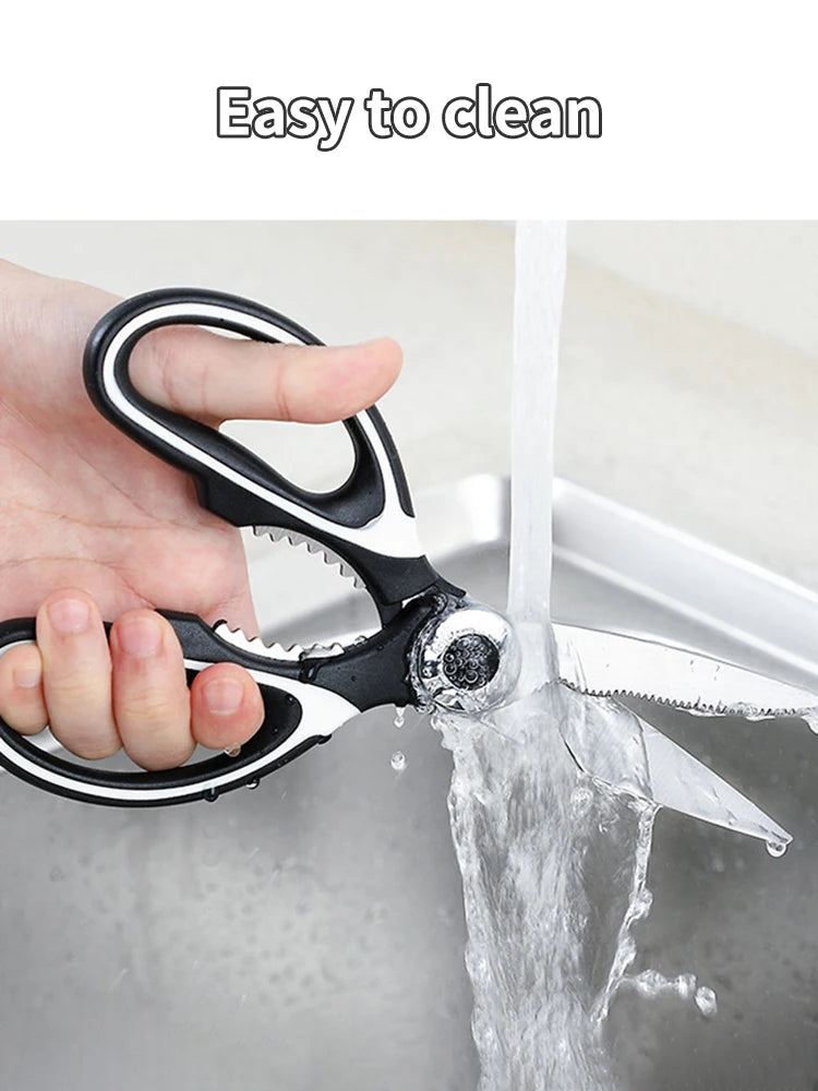 Premium Stainless Steel Kitchen Food Shears Scissors. Multifunction