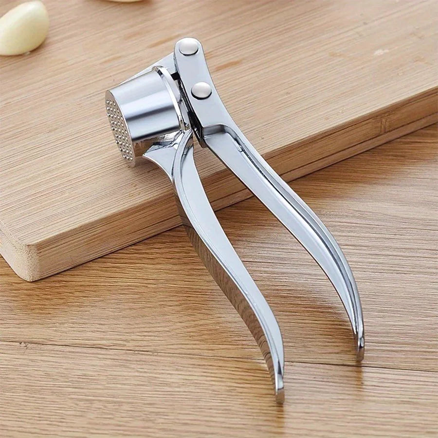 Heavy Duty Garlic Press & Multi-Tool. 18cm, Aluminum,
