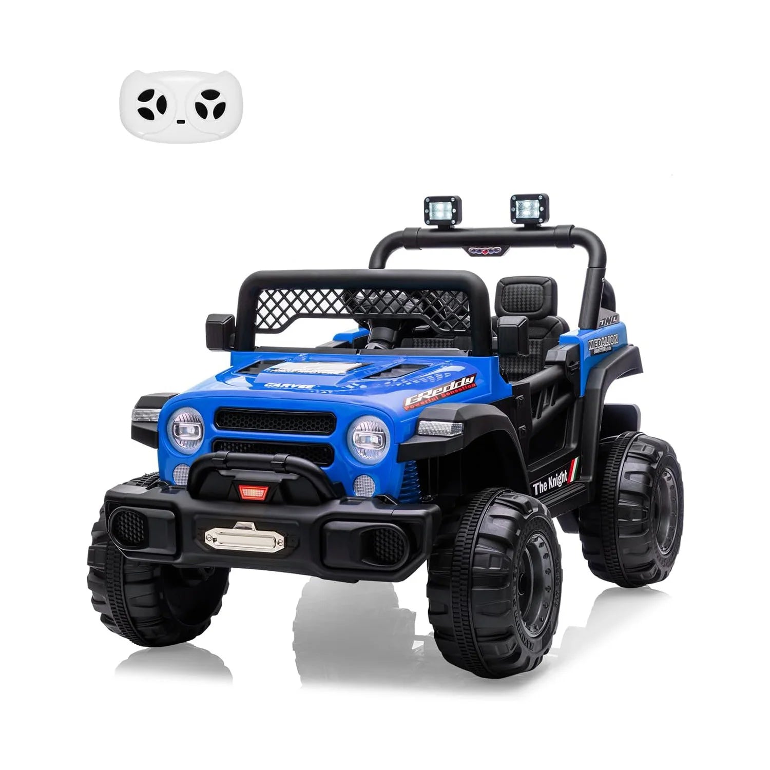 12V 2 Seater Kids Ride-On Electric Car with Remote Control, Music & LED Lights