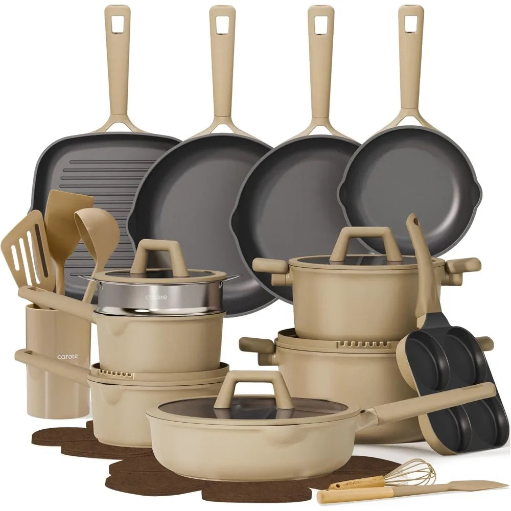 31PCS , Nonstick Cookware Titanium Induction  Cookware  Set