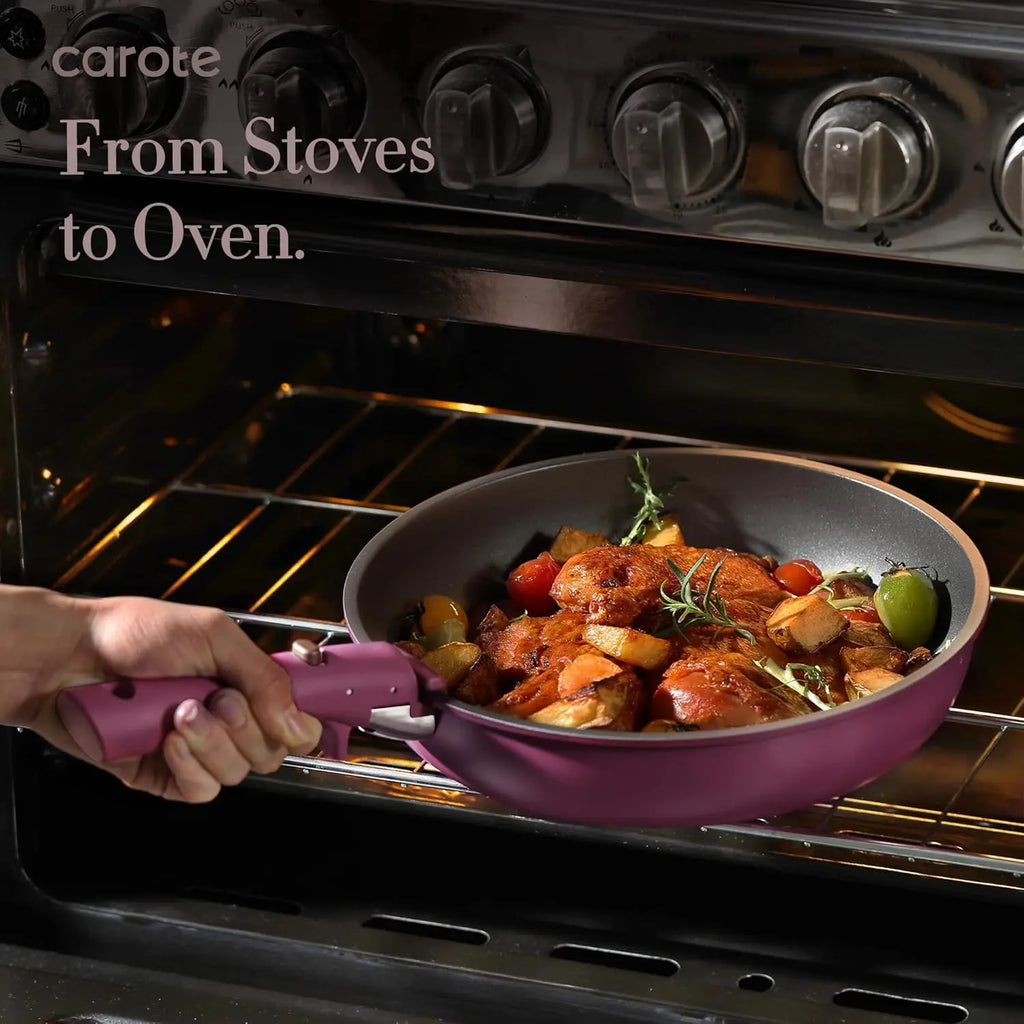21-pc, Nonstick Pots & Pans Set, with Detachable Handle, Induction Ready