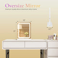 Lighted Bathroom Vanity Mirror, Dimmable LED,3 Color Modes, Aluminum Frame