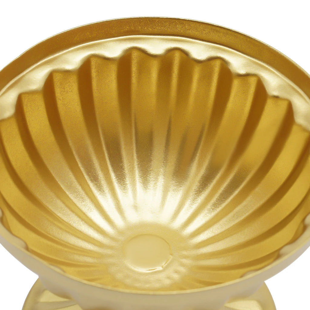 10 PCS Mini Vase Bright Golden Metal ,  Flower Arrangement