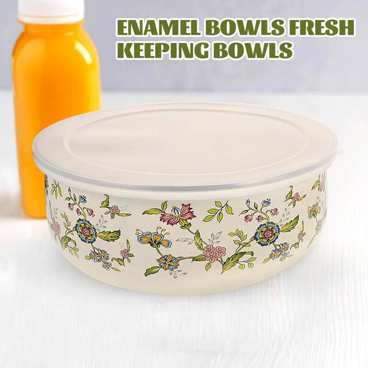 5PCS  Steel Mixing Bowls with Lids,
