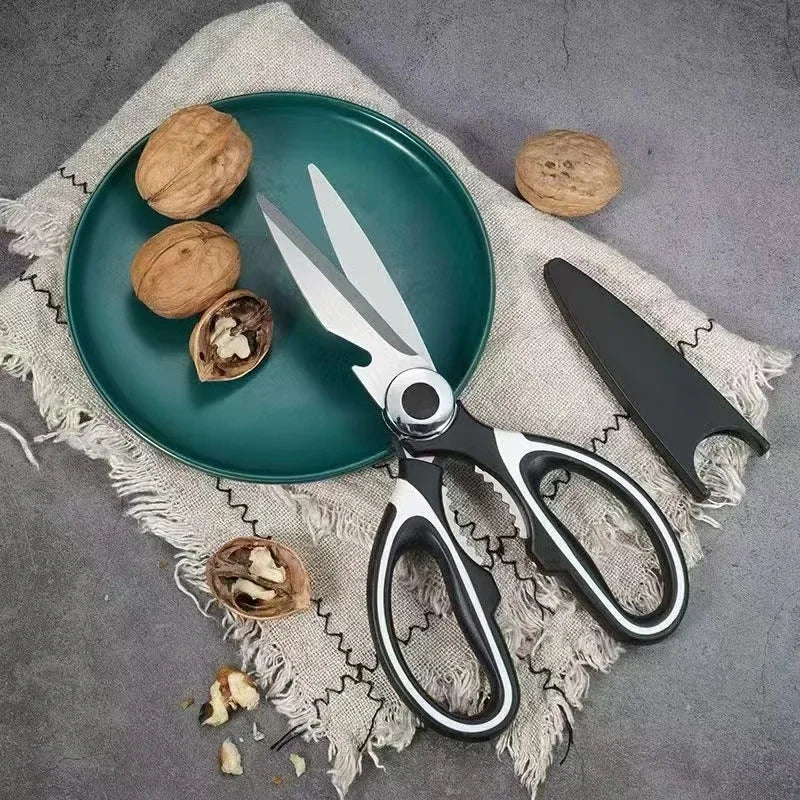 Premium Stainless Steel Kitchen Food Shears Scissors. Multifunction